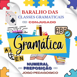 “Baralho das Classes Gramaticais – "Numeral/Preposição (Conjugado)”